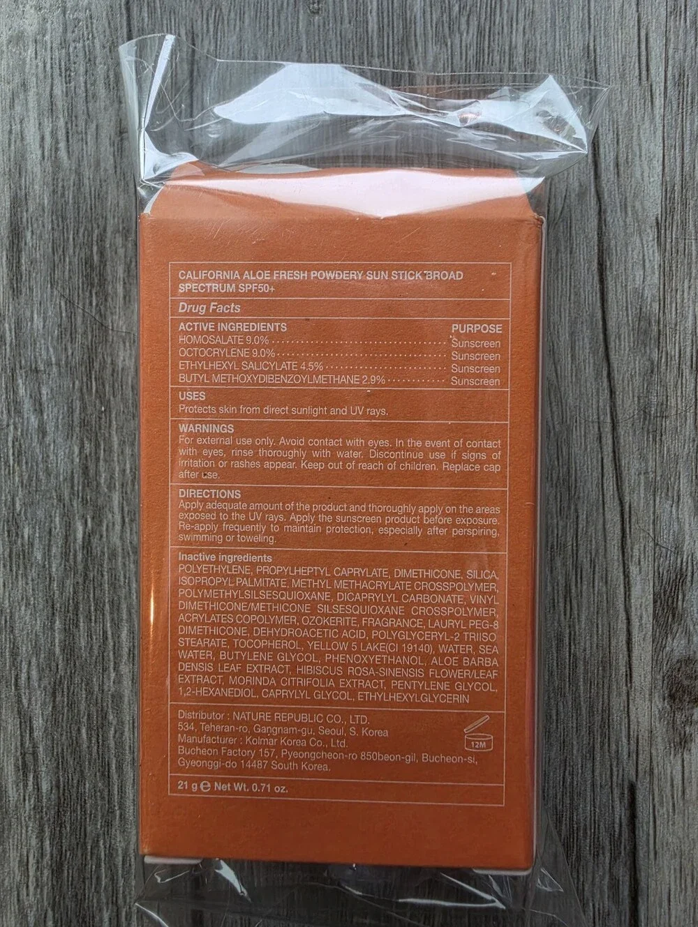 Nature Republic California Aloe Fresh Sun Stick SPF50+